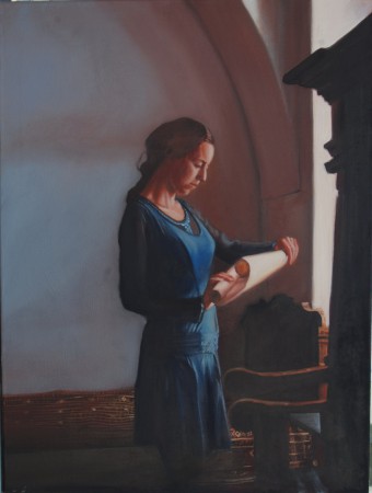 Levél 80x60cm olaj vászon